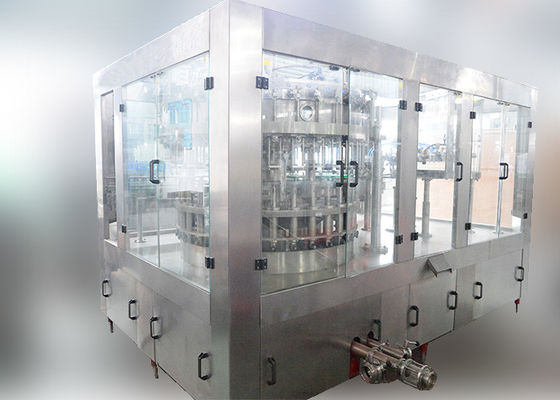 高く正確な天然水のびんの充填機、自動ガスの飲み物のびん詰めにする機械 サプライヤー
